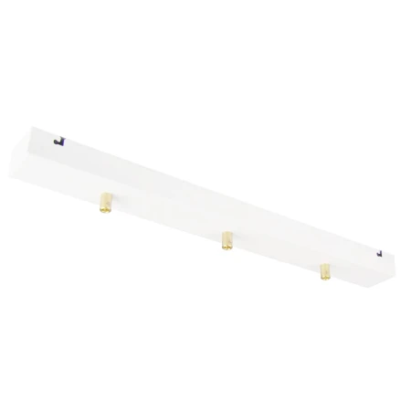 Podsufitka biała prostokątna maskownica sufitowa 50cm 3 otwory +08