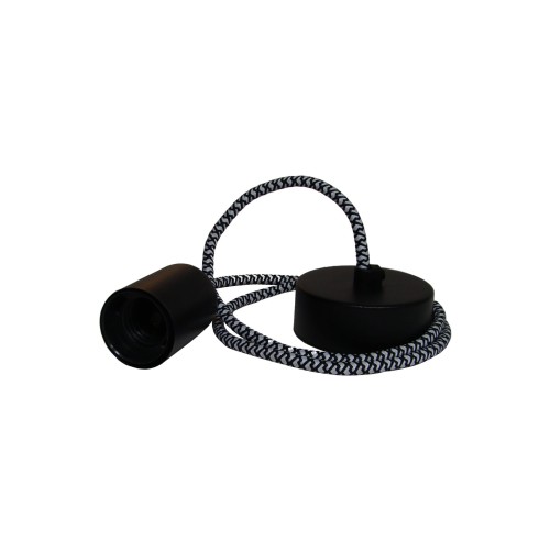 Przejdź do produktu Lampa zwis pojedynczy 0101 zic zac biało-czarny 1m