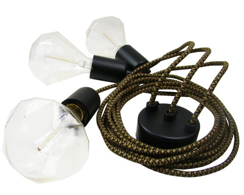 Przejdź do produktu Lampa pająk 3 0101 złoto-czarny