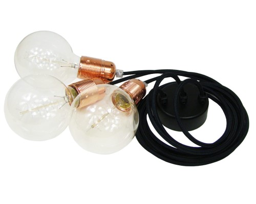 Przejdź do produktu Lampa pająk 3  0K09 czarny