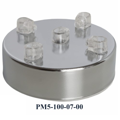 Przejdź do produktu Podsufitka metalowa 5 otworów  100mm chromowana