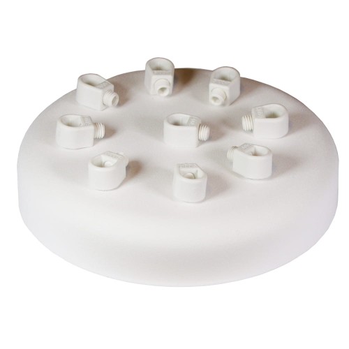 Przejdź do produktu Podsufitka maskownica sufitowa 135mm 9 otworów biała