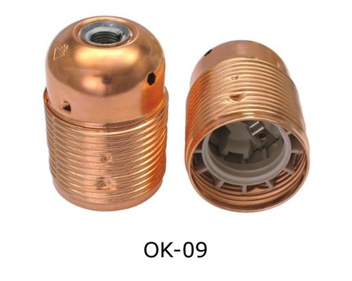 Przejdź do produktu Oprawka miedziana, E27, miedź, metalowa włoska