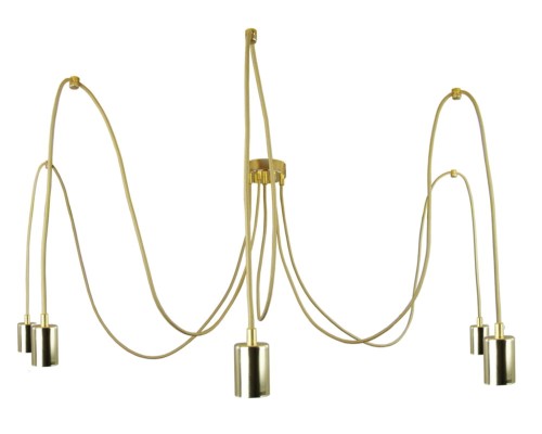 Przejdź do produktu Lampa wisząca pająk 5 złota 0808-20 US-08