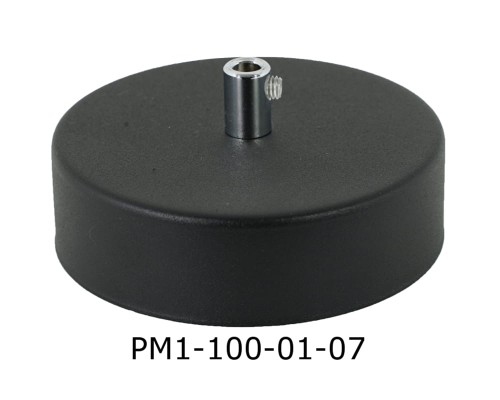 Przejdź do produktu Podsufitka metalowa 1 otwór 100 mm czarna+ chrom