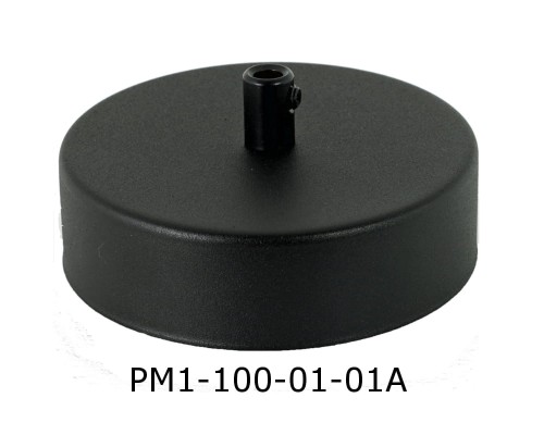 Przejdź do produktu Podsufitka metalowa 1 otwór 100 mm czarna +hm