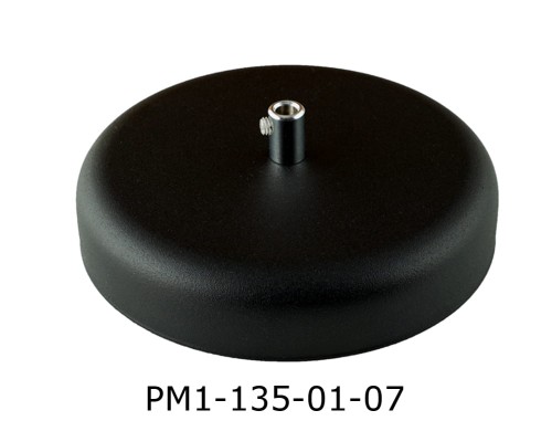 Przejdź do produktu Podsufitka metalowa 1 otwór 135 mm czarna+ chrom