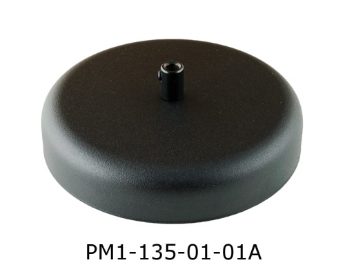 Przejdź do produktu Podsufitka metalowa 1 otwór 135 mm czarna +HM