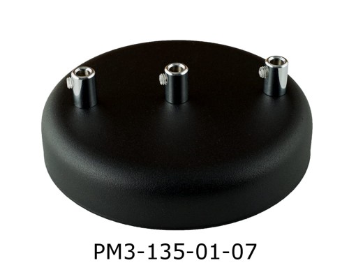 Przejdź do produktu Podsufitka metalowa 3 otwory 135 mm czarna+ chrom