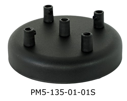 Przejdź do produktu Podsufitka metalowa 5 otworów 135 mm czarna