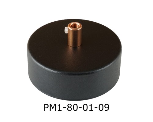 Przejdź do produktu Podsufitka metalowa 1 otwór 80mm czarna + miedź