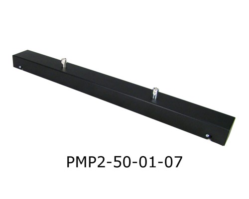 Przejdź do produktu Podsufitka Sufitowa prostokątna 50cm czarna 2 otwory + chrom