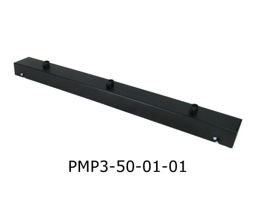 Przejdź do produktu Podsufitka Sufitowa prostokątna 50cm czarna 3 otwory