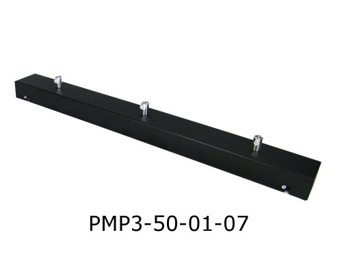 Przejdź do produktu Podsufitka Sufitowa prostokątna 50cm czarna 3 otwory + chrom
