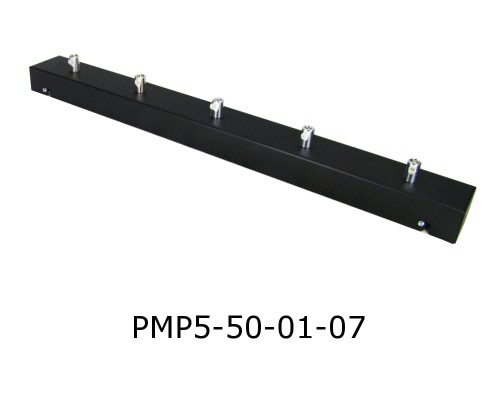 Przejdź do produktu Podsufitka Sufitowa prostokątna 50cm czarna 5 otworów + chrom