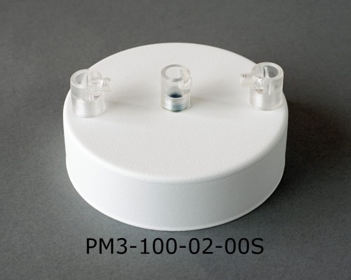Przejdź do produktu Podsufitka metalowa 3 otwory 100mm kolor biały