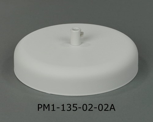 Przejdź do produktu Podsufitka metalowa 1 otwór 135mm kolor biały + biały hamulec