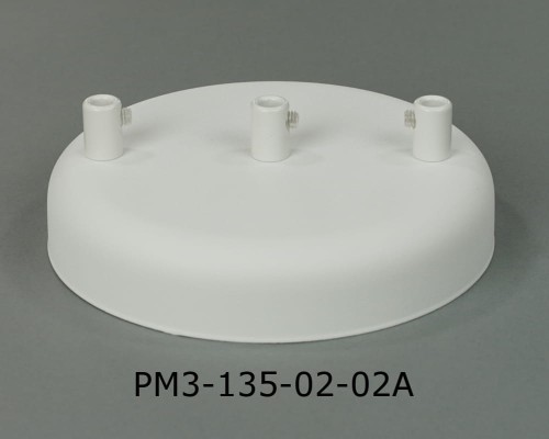 Przejdź do produktu Podsufitka metalowa 3 otwory 135mm kolor biały + biały hamulec
