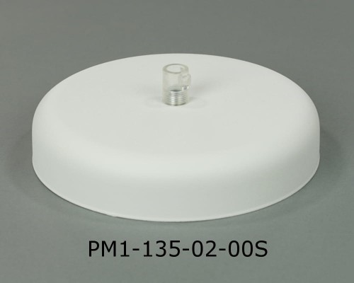 Przejdź do produktu Podsufitka metalowa 1 otwór 135mm kolor biały + przezroczysty hamulec