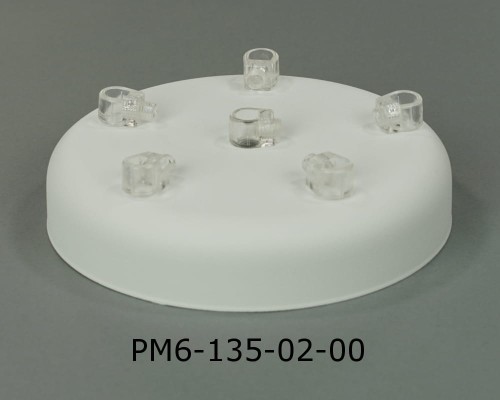Przejdź do produktu Podsufitka metalowa 6 otworów 135mm kolor biały