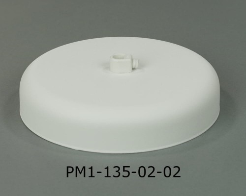 Przejdź do produktu Podsufitka metalowa 1 otwór 135mm kolor biały + biały