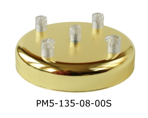 Przejdź do produktu Podsufitka maskownica sufitowa 135mm 5 otworów złota