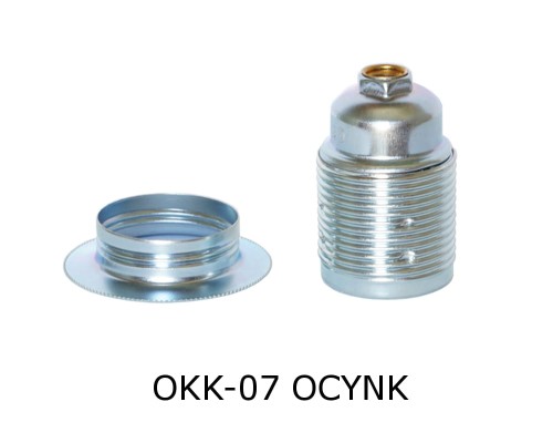 Przejdź do produktu Oprawka ocynk z kołnierzem do żarówki E27