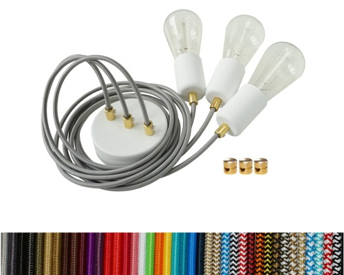 Przejdź do produktu Lampa pająk 3  0208 szara