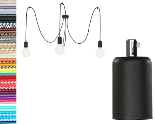 Przejdź do produktu Lampa pająk 3 0107 czarna