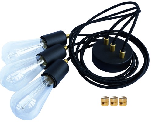 Przejdź do produktu Lampa pająk 3 0108 czarny US-01