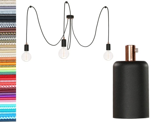 Przejdź do produktu Lampa pająk 3 0109 czarny