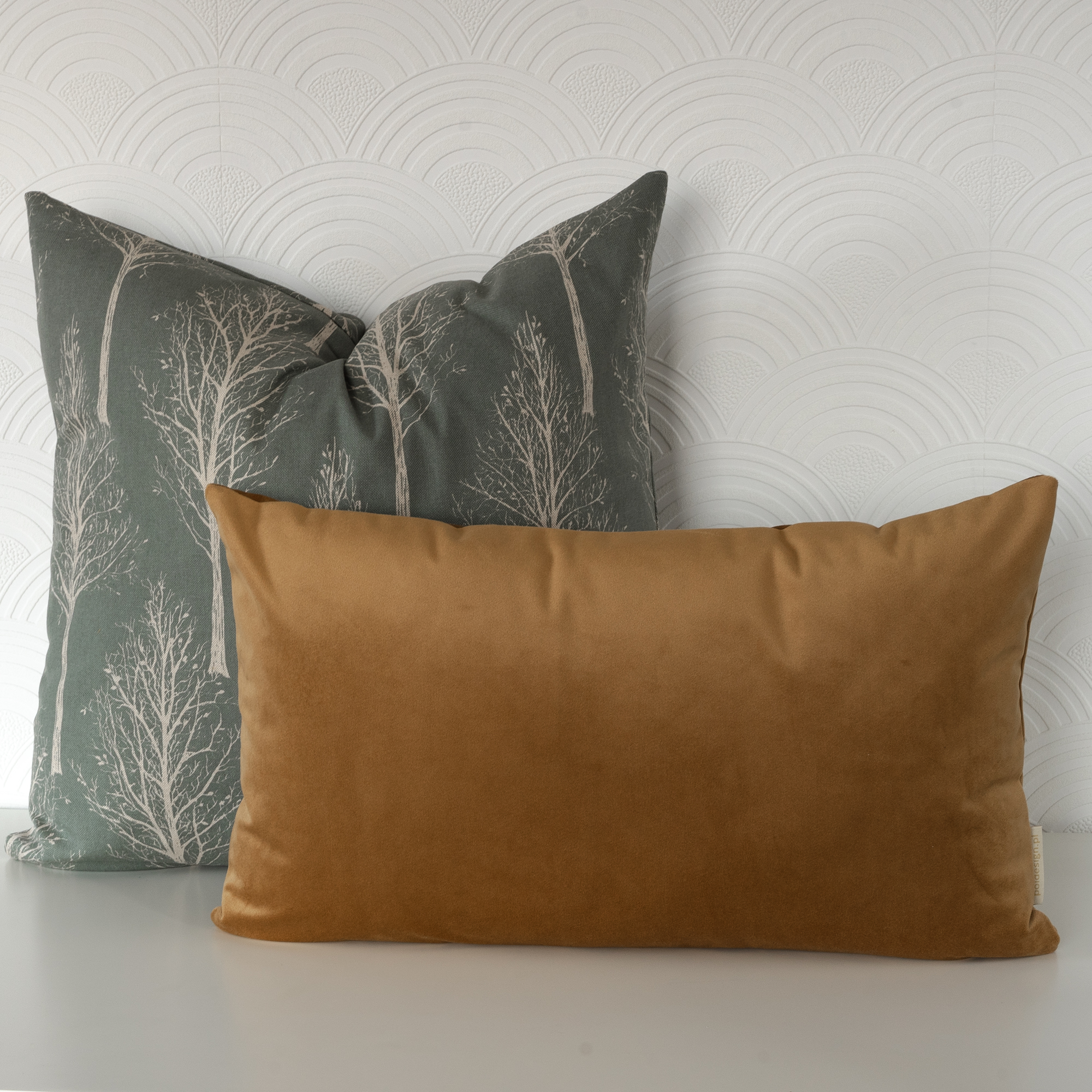 poduszka drzewo 50x50 + złoty velvet2.jpg